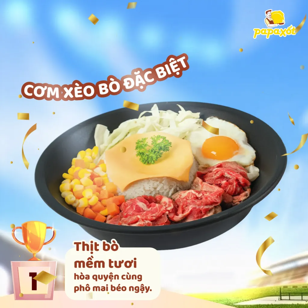 [PAPA-R05] Cơm xèo bò đặc biệt